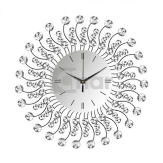 Wandklok zilver