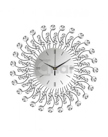 Wandklok zilver