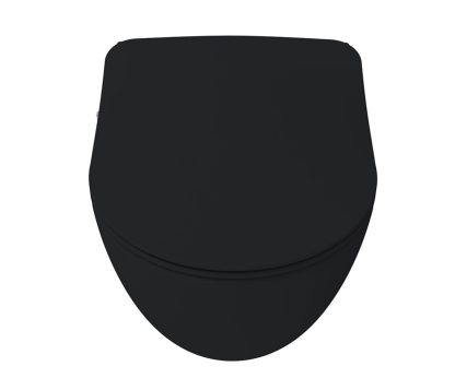 Creavit Rim-Off Ophang WC met Bril met Bidet Warm/Koud water - Mat Zwart - Afbeelding 3