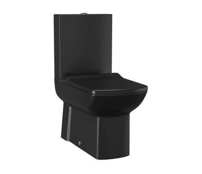 Creavit Staande WC-Set met Bidet koud water – Mat Zwart