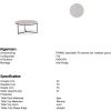 Salontafel Primo 70 Marmer Wit / Zwart - Afbeelding 8